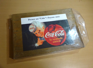 未使用保管品 コカ・コーラ クレートボックス 木製 看板 壁掛け 箱 Coca-Cola crate box レトロ アメリカン雑貨 インテリア 札幌市 白石区 