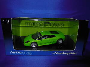 1/43　AUTOart　希少黄緑　ランボルギーニ　ムルシエラゴ　LAMBORGHINI　MURCIELAGO　オートアート