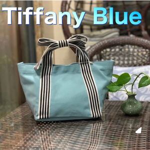 トートバッグ ミニバッグ ランチバッグ キャンバス ミニトート お出かけ プレゼント ギフト サブバッ Tiffany Blue