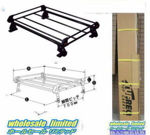 MN71S スズキ クロスビー ルーフレール無車 H29.12～ ルーフキャリア ４脚ブラック 黒　PE22D3