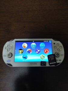 PS Vita Wi-Fiモデル ホワイト PCH-1100 メモリーカード16GB マインクラフト付き!ジャンク