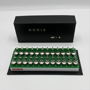 値下げ交渉可 即納可 ホリア HORIA ref-4 穴石調整器用駒セット 4mm 4mm 時計 修理 工具 最高品 ほぼ新品