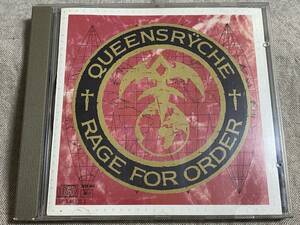 QUEENSRYCHE - RAGE FOR ORDER 初期UK盤 カラートレイ レア盤