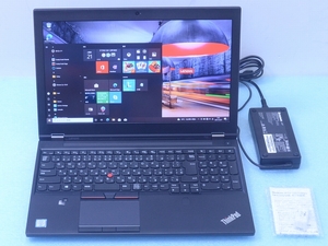 ThinkPad P50 i7 6820HQ SSD512GB 16GB QuadroM100M IPS カラーセンサー カメラ Win10 Lenovo ノートパソコン PC 管理A15