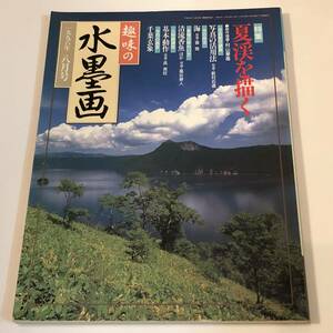 Art hand Auction 趣味の水墨画 1996/8 夏渓を描く大雅筆｢陸奥奇勝図巻｣千葉玄象 付録付き, 絵画, 画集, 作品集, 技法書