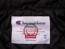 ★ 18SS SUPREME シュプリーム Champion Pullover Parka チャンピオン プルオーバー パーカー 中綿 ジャケット (ブラック黒M)GDSG_画像7