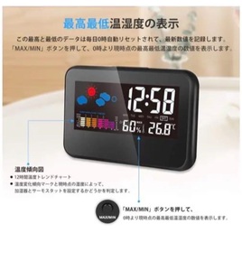 おすすめ デジタル時計　時計　目覚まし時計　置時計　湿度計　USB給電　単4電池　インテリア　おしゃれ　韓国