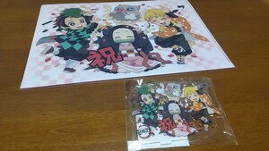 鬼滅の刃 コラボカフェ ufotablecafe 竈門禰豆子誕生祭2021 クリアファイル アクリルスタンドセット