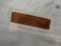 b335◆Yanuk コーデュロイパンツ◆ヤヌーク size25 ホワイト 白色 品番57163219 ストレッチ入り 日本製 スリム スキニー レディース 3L_画像7