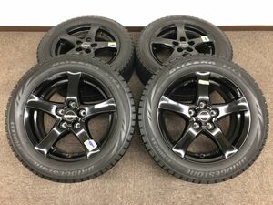 ブリヂストン スタッドレスタイヤ BLIZZAK VRX 205/55R16 91Q BORBET ホイール付き 4本セット[H1455]