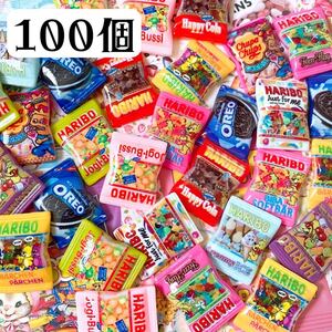お菓子パッケージデコパーツ カラフルセット 30個まとめ売り