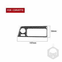 CORVETTE C7 1PCS カーボンファイバー HEADLIGHT SWITCH パネル トリム CHEVROLET 2014-2019 WSP449_画像2