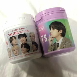 ロッテ キシリトール BTS ボトルガム ２個セット　テテ　テヒョン　V