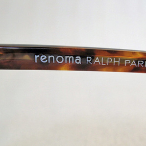 美品 レノマ renoma RALPH PARIS R5-9036 54□14-145 ブラウン系 ケース付き パリミキ購入の画像4