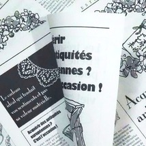 送料無料 20枚 おてごろ価格 フランスの新聞紙風 包装紙 かわいい ラッピングペーパー ニュースペーパー 英字新聞の代わりに_画像4