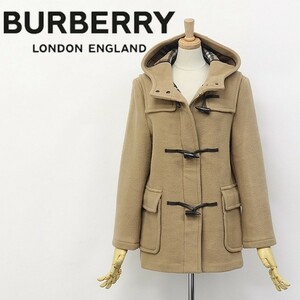 ◆BURBERRY LONDON/バーバリーロンドン 裏地ノバチェック柄 トグルボタン ウール ダッフル コート ベージュ 42