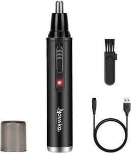【送料無料】鼻毛カッター USB 充電式 耳毛 鼻毛切り メンズ 防水 多機能 持ち運び便利 内刃水洗い可能 黒 ブラック