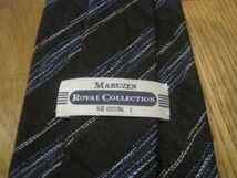 美品 シルクネクタイ maruzen Royal collection silk マルゼン ロイヤルコレクション　絹100% 日本製 高級タイ made in Japan_画像5