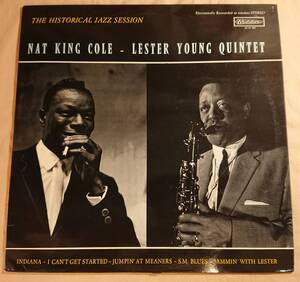 仏盤LP NAT KING COLE_LESTER YOUG QUINTET - THE HISTORICAL JAZZ SESSION/CV 983