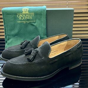 CROCKETT&JONES CAVENDISH 3 スエードタッセルBK