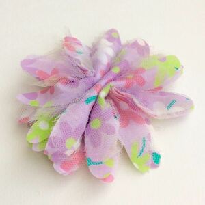 fafa flower hair clip purple series floral print fefe barrette hairpin spank! Lolita fea Lifan si-.. lovely 