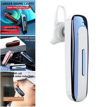 イヤホン　Bluetooth　ワイヤレスイヤホン 耳掛け型　イヤフォン イヤホンマイク 片耳　USB 充電 高音質 超軽量　テレワーク 青 白　21_画像5
