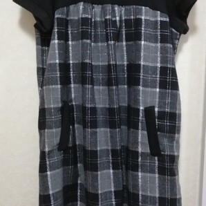 【新品】フレンチ袖ふんわりワンピース (冬物)