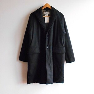 新品未使用/Kelen/メンズ/Shawl Collar Coat/BLACK/40MLサイズ/ショールカラーコート/中綿コート/ケレンメンズ/アウター