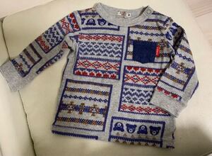 ミキハウス ダブルビー ロンT Tシャツ