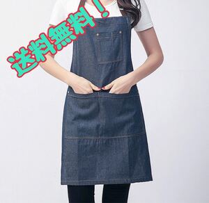 エプロン デニムエプロン ユニセックス ガーデンエプロン 作業エプロン