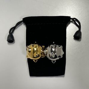 磁気有り(金色)磁気無し(銀色)ペアー健康ボール 収納ポーチ付