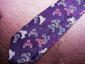 !Nr3430* beautiful goods Moschino [.* frog ] necktie 