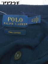 ◇ POLO RALPH LAUREN ポロ ラルフローレン ビッグポニー 長袖 カーディガン サイズS 160/84A ネイビー レディース_画像4