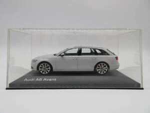 1/43 アウディ Audi 4代目A6 Avant　A6アバント　ディーラー特注 ミニカー　ホワイトメタリック