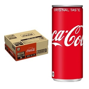 コカ・コーラ 250ml缶×30本セット/1箱 送料込 炭酸飲料 変わらないおいしさと刺激!! 賞味期限2022年7月 Coca-Cola 006041 新品/未開封 