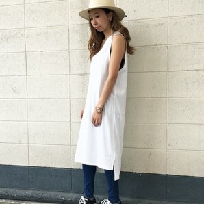 Factor= 親子テレコ ビッグシルエット ワンピース 白色 フリーサイズ 定価4968円