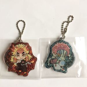 鬼滅の刃 煉獄杏寿郎 猗窩座 ぴた!でふぉめ アクリルキーホルダー アクキー 新品 2個 まとめ売り クーポン消化
