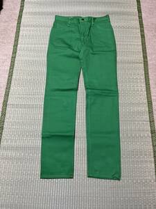 Bobson Bobson HKK 720 W32 Denim color jeans green green new goods unused domestic production Vintage dead stock 42TALON ZIP rare American Casual 