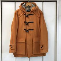 美品 BURBERRY BLACK LABEL フーデット ダッフルコート(M)中綿 キルティング_画像1