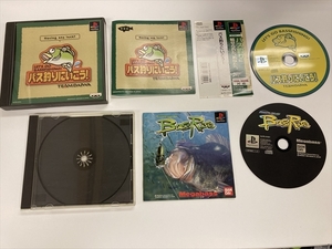 21-PS-598　プレイステーション　釣りゲームセット　バス釣りにいこう　バスライズ　動作品　PS1　プレステ1