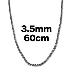 人気　シルバー　ネックレス　3.5mm ストリート　韓国　ファッション