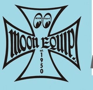 MOON Equipped Iron Cross デカール MOONEYES　ムーンアイズ　[MQD024]　BK