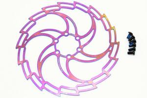 [ immediate payment ][ super light weight 86g]MicrOHERO 160mm size disk brake web rotor MH-A160 1 sheets Rainbow color 