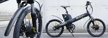 【即納】軽量クイックリリース可能　DAHON ダホン　など２０インチ用　泥除け ホワイト／レッド_画像3