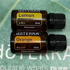 ドテラ doTERRA レモン オレンジ 15ml 2本セット エッセンシャルオイル