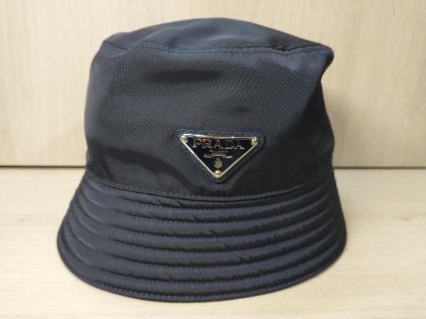 プラダ PRADA 三角ロゴプレート ウール ローデン バケットハット