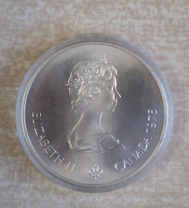[W0947] カナダ モントリオールオリンピック記念銀貨 / 10ドル 1976年 五輪グッズ 中古 現状品