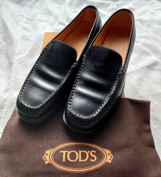 トッズ TOD'S ドライビングシューズ 黒 ブラック 23cm 35 1/2