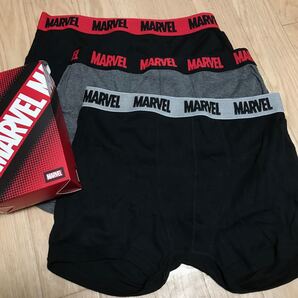 新品 3枚 Lサイズ マーベル ボクサーパンツ MARVELアンダーウエア 下着 ボクサーブリーフ