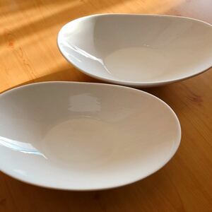パスタ皿　白い食器　２枚セット
